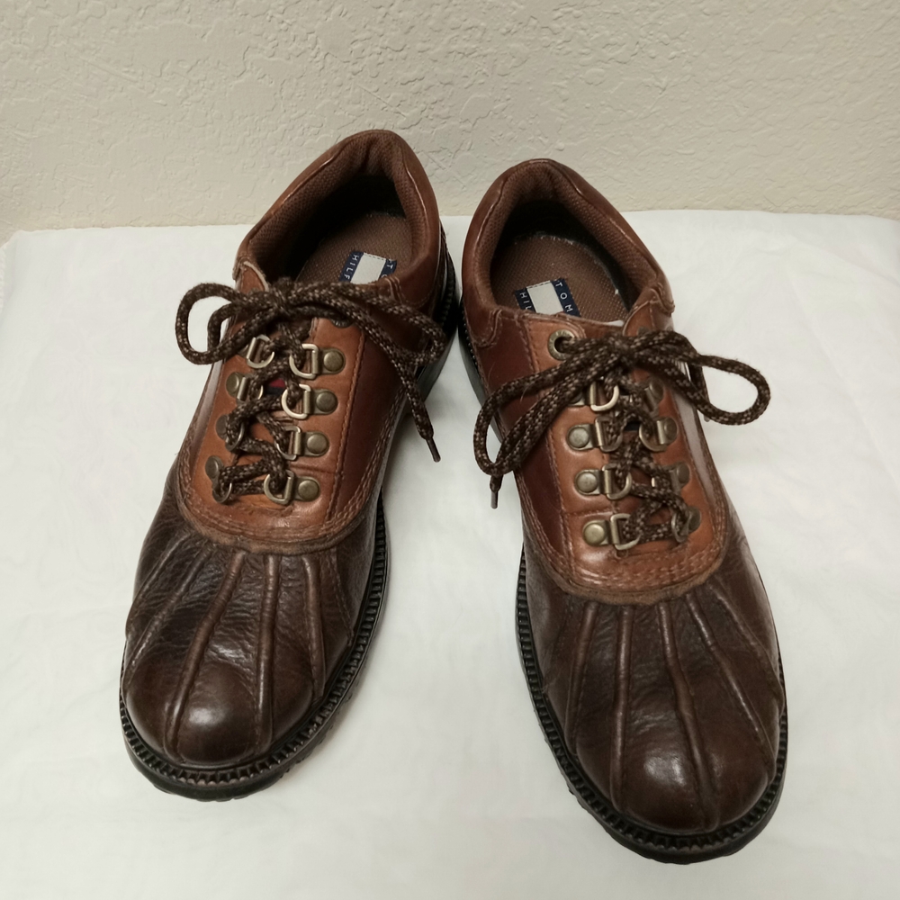 Tommy Hillfiger Men's Brown Leather Shoes